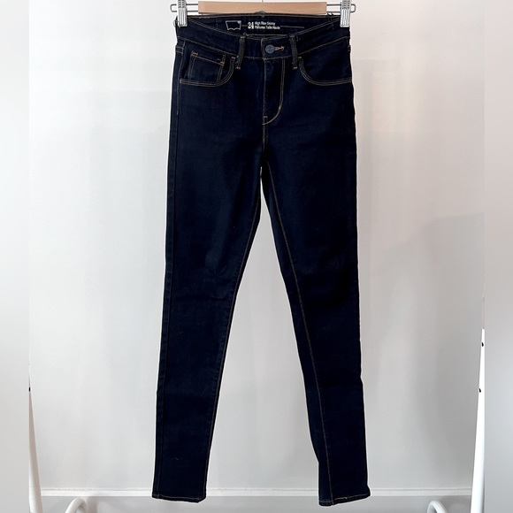 NWOT High Rise Skinny - Levi’s (Size 24 - Dark Blue) - Picture 4 of 7